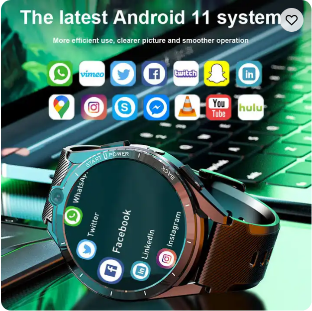 LEMFO LEM16 Smart Watch Men 8 core 6G 128G Smartwatch 2022 Android