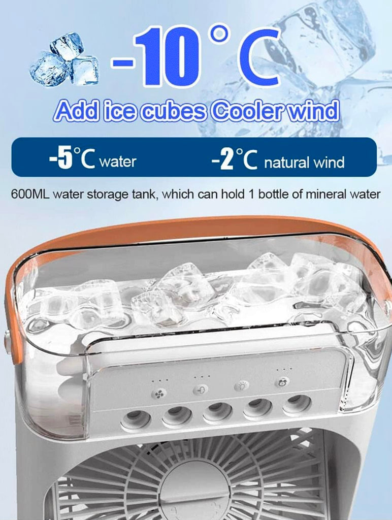 Lexiv Mist Fan With 5 Hole Spray, Efficient Cooling, Ultra-Quiet & Portable
