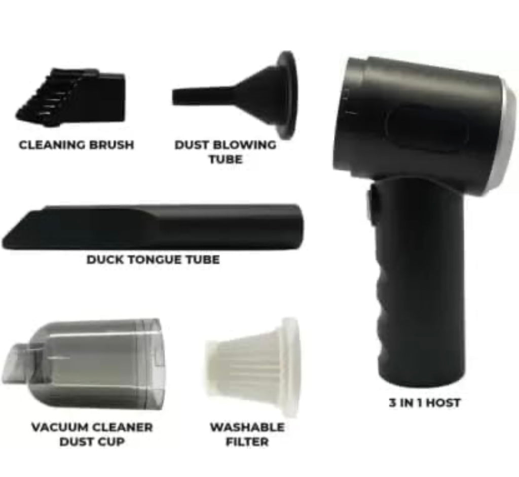 Lexiv 3 in 1 Portable Car Vacuum Cleaner with Blower