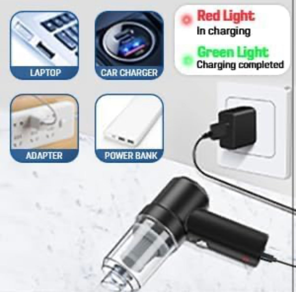 Lexiv 3 in 1 Portable Car Vacuum Cleaner with Blower