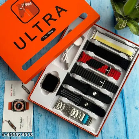 Ultra 7 In 1 Smart Watch High Quality 7 Straps