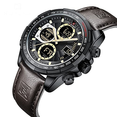 NAVIFORCE NF9197 Men's Military Digital Watches Analog Quartz