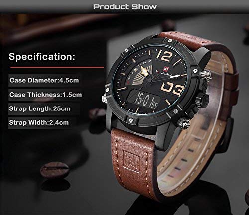 Naviforce NF9095-BYBN Analogue Digital Wrist Men's Watch