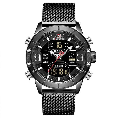 NAVIFORCE NF9153S-BB Analog-Digital Men's Watch (Black Dial)