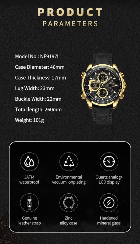 NAVIFORCE NF9197L-GBB Analog Men's Watch