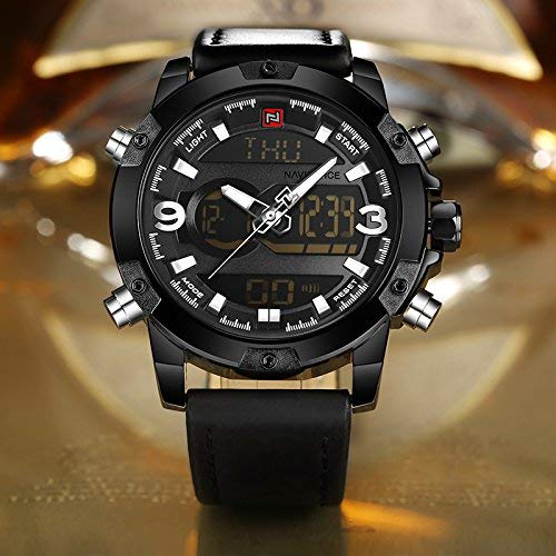 NAVIFORCE NF-9097 Analog-Digital Black Dial Men's Watch
