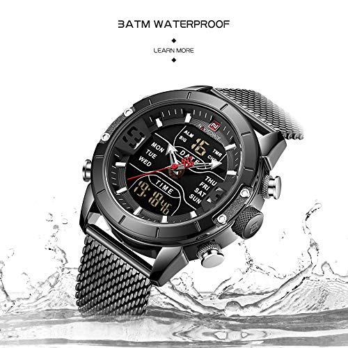 NAVIFORCE NF9153S-BB Analog-Digital Men's Watch (Black Dial)