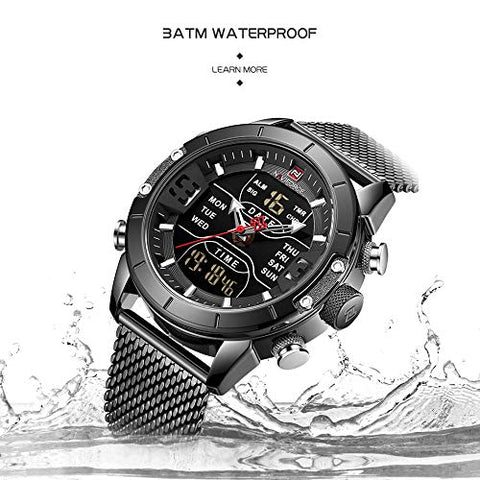 NAVIFORCE NF9153S-BB Analog-Digital Men's Watch (Black Dial)